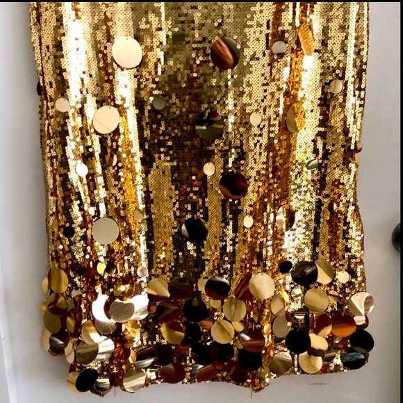 🎉Plus Size Elegant Gold Or Silver Long Sequin Formal Midi Skirt - Picture 7 of 16